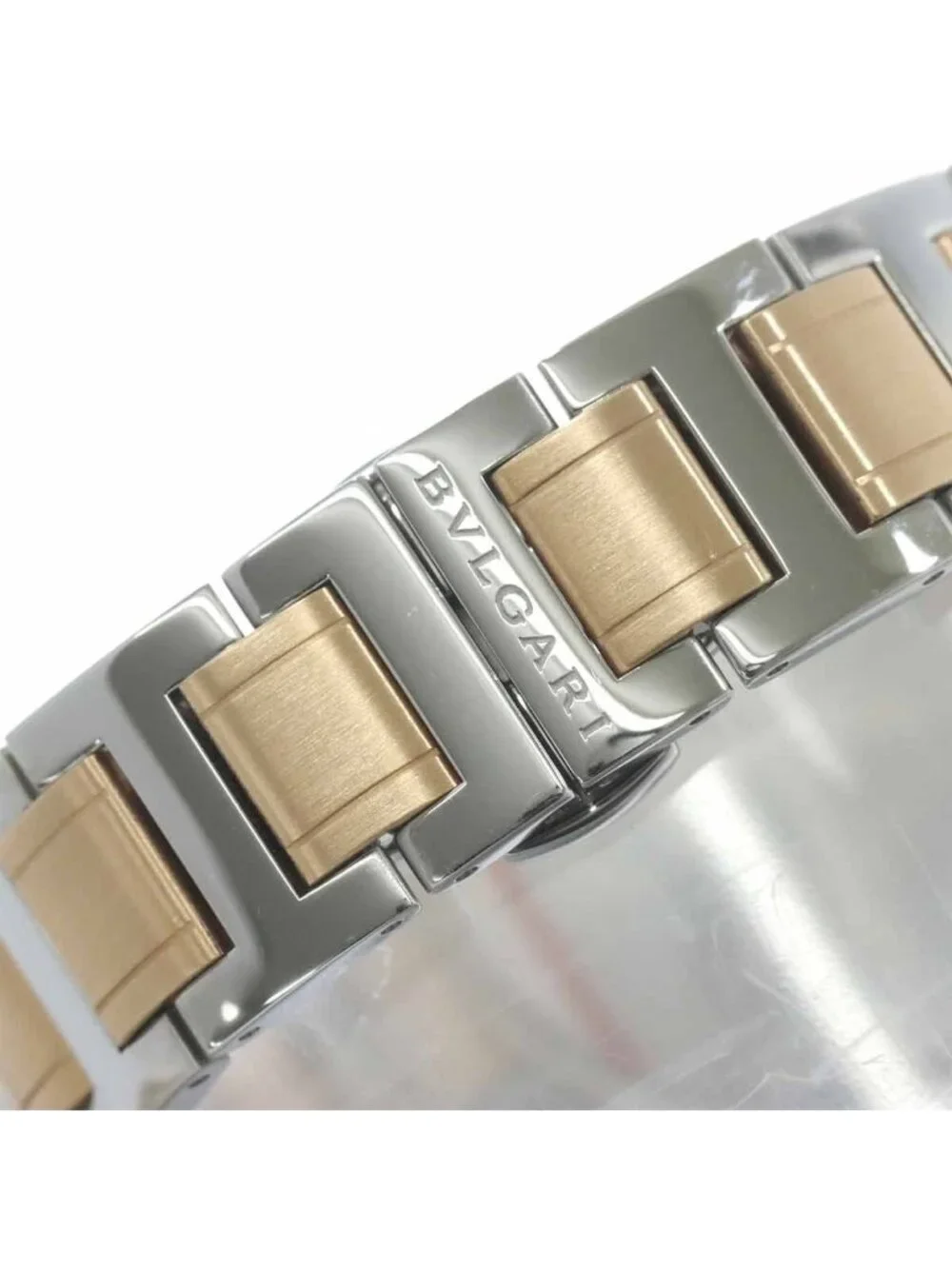 Bvlgari Watch PG Pink Gold Date White Automatic Winding